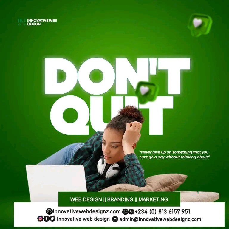 You must realize that every great thing doesn't come easy to accomplish. 

Fabrizio #UCLdraw  Naira #Blum Canada