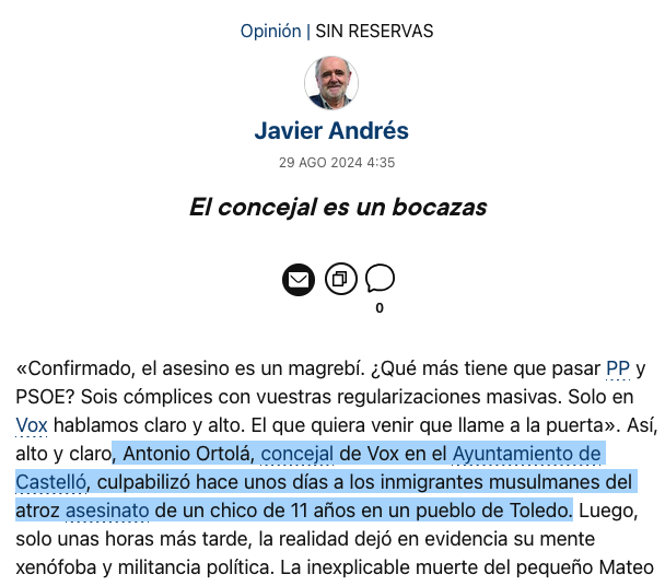 VergonyaPPera's tweet photo. El silencio cómplice de Begoña Carrasco sobre los tweets xenofobos de Antonio Ortolá no tiene excusa.

https://t.co/9Lfp5bw94D

#Castellón #Castelló #VergonyaCarrasco https://t.co/yig3F7zNxn