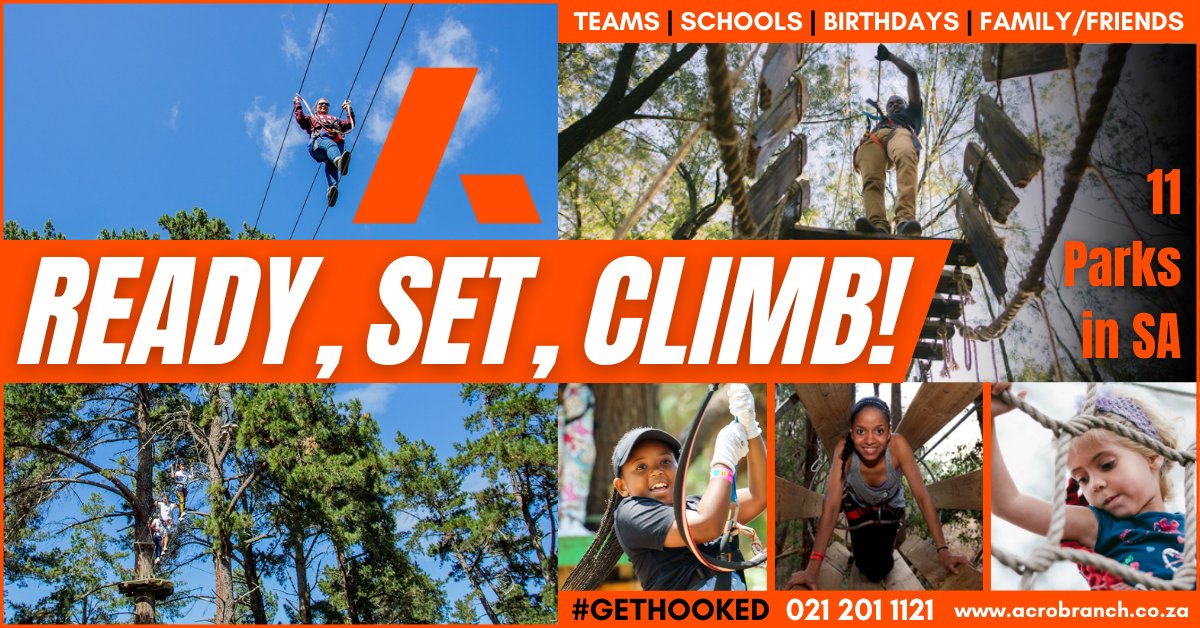 🌳 The adventure of a lifetime is just a booking away! Who's ready to conquer the treetops at Acrobranch? Book Now 021 201 1121