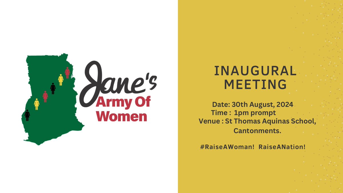JanesArmy24's tweet photo. Mark your calenders! 🇬🇭🌏
#JAW
#ShePower
#theshevicepresident https://t.co/oUrS7IJS5U