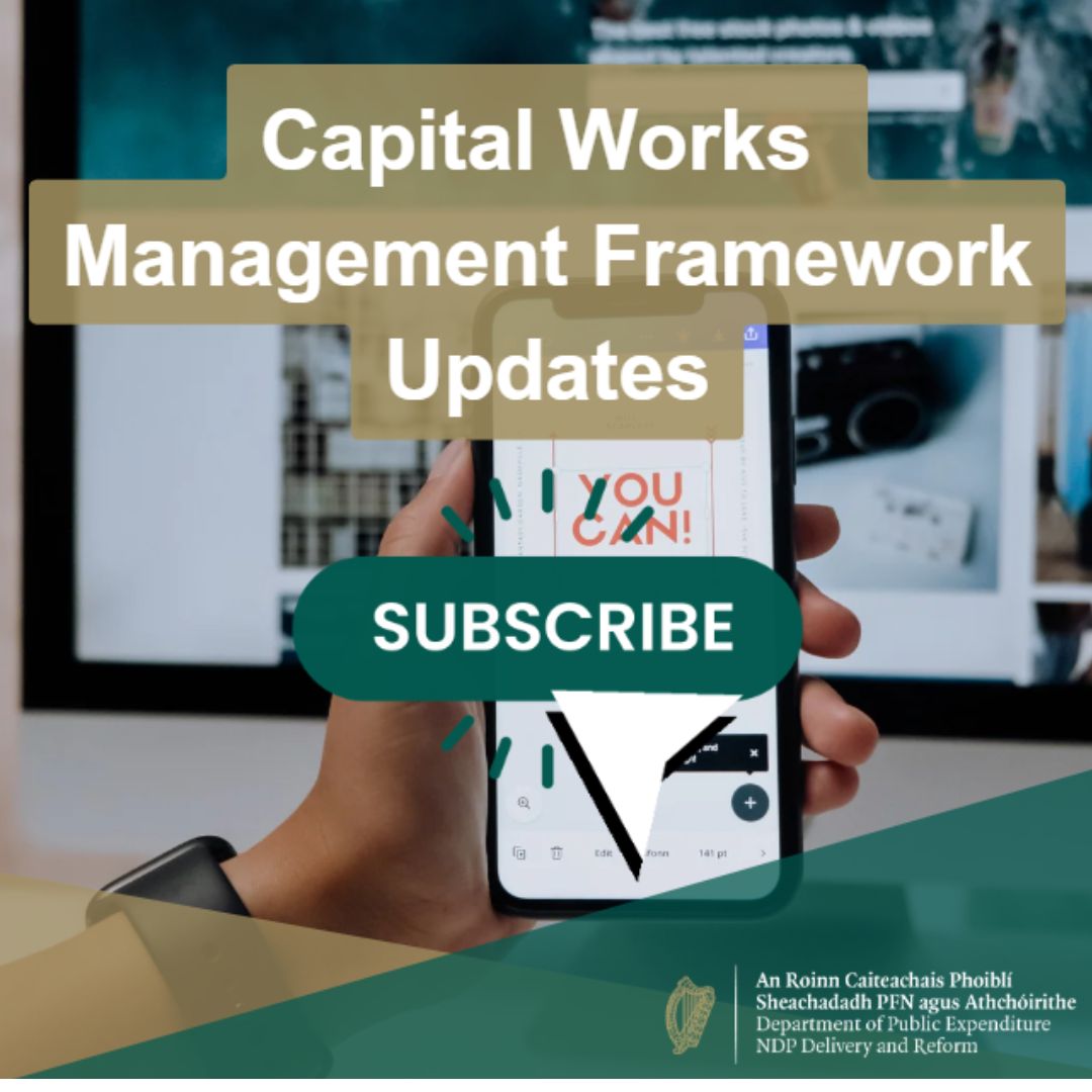 The Construction Procurement Policy Unit of the Office of Government Procurement <a href="/procurement_ie/">Office of Government Procurement</a> have set up a new subscription service for updates relating to the Capital Works Management Framework website
Subscribe at the link below
🔗tinyurl.com/4ymsy79n