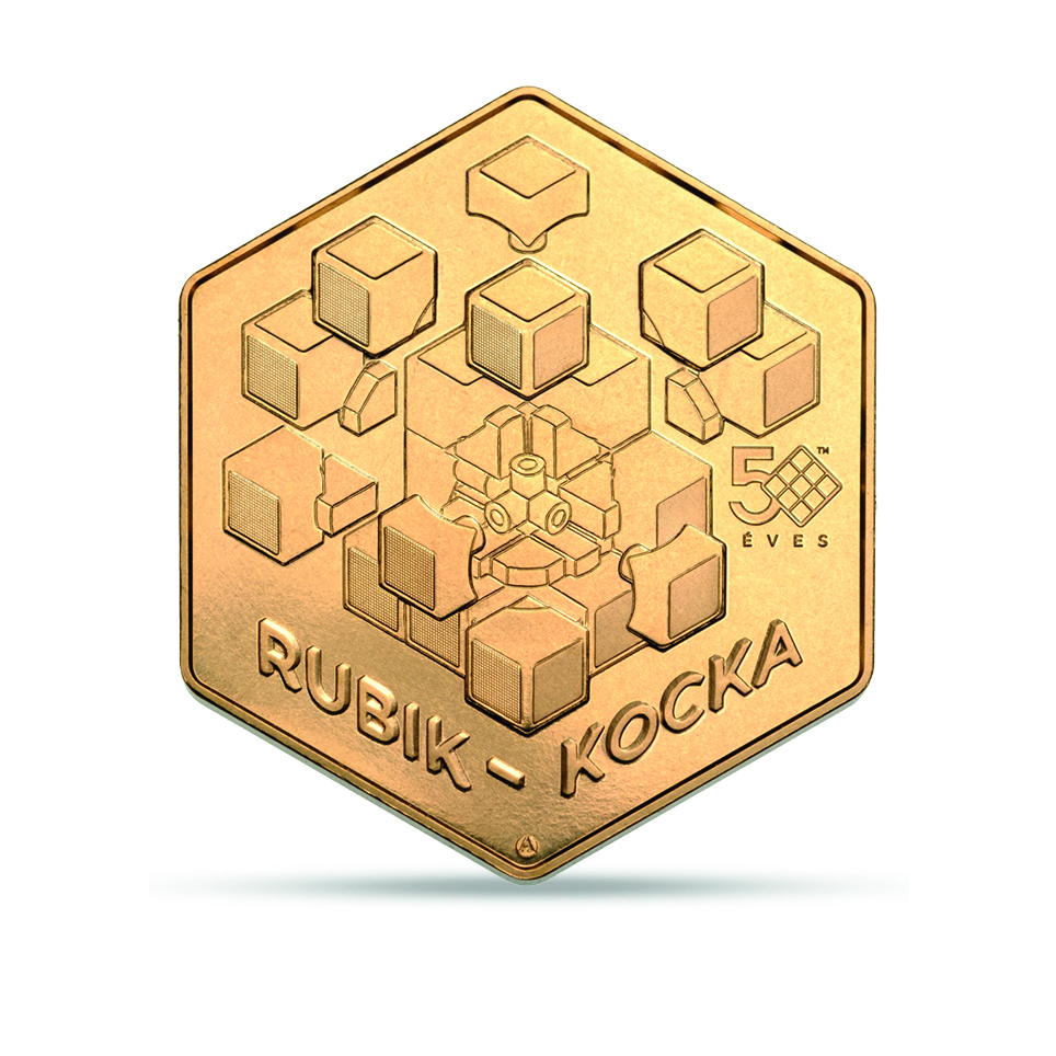The latest 3000-forint coin from Hungary marks the 50th anniversary of the iconic Rubik's Cube!