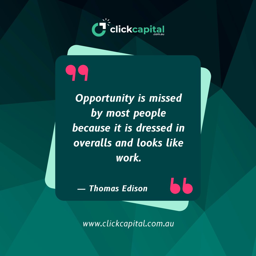 ClickCapitalaus's tweet image. Opportunity hides in hard work. Embrace the hustle for true rewards. #Opportunity #Hardwork #Success #ClickCapital 

clickcapital.com.au