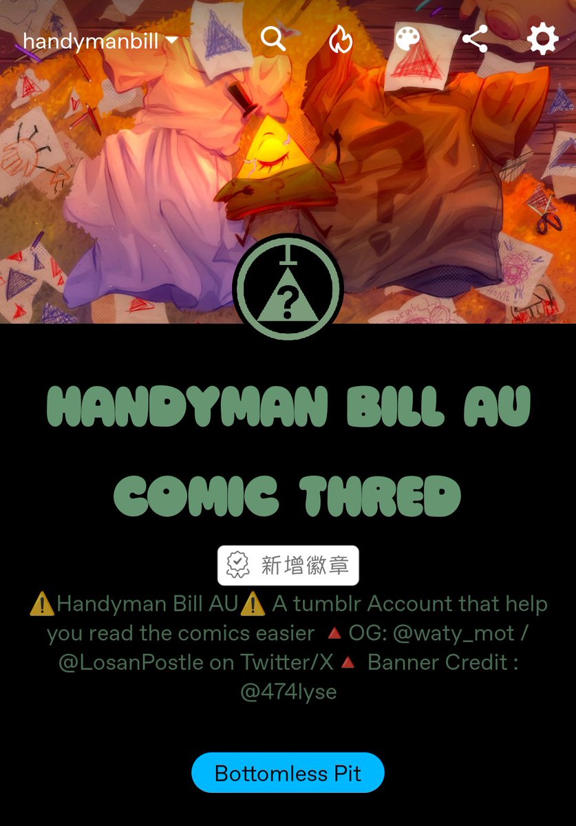 LosanPostle's tweet image. ⚠️For those who asked us to make a thread of our silly AU..⚠️
#HandymanBill is officially uploaded on Tumblr!
Check out here :
tumblr.com/handymanbill?s…