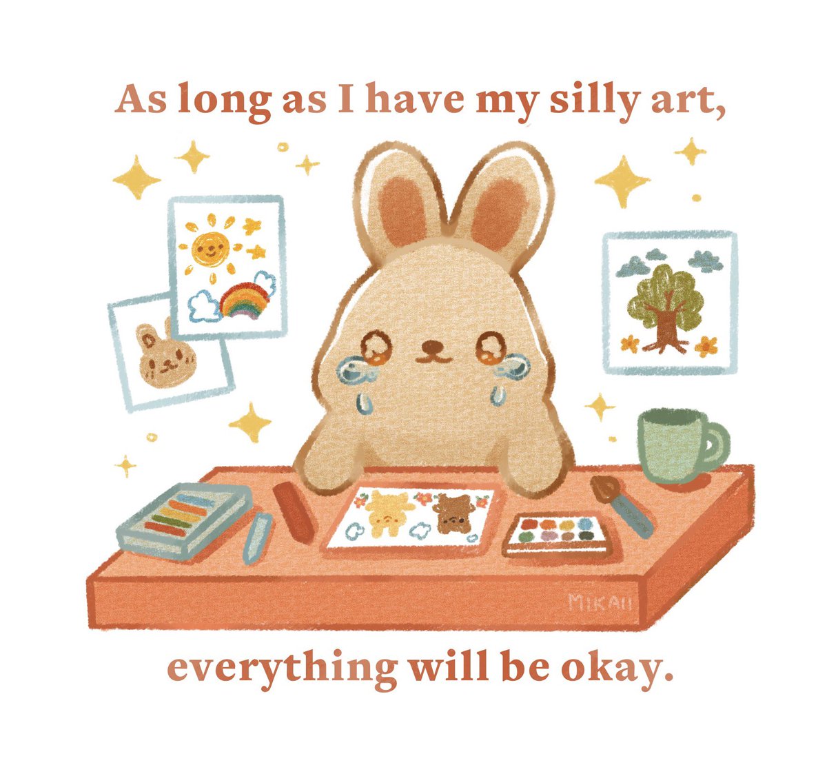 mikaiiarts's tweet image. As long as I still have the space to make art that I like, I think I will be okay :^)

—

Turning this into a sticker that I’ll be selling in Patrons of the Arts: Fall! 💛