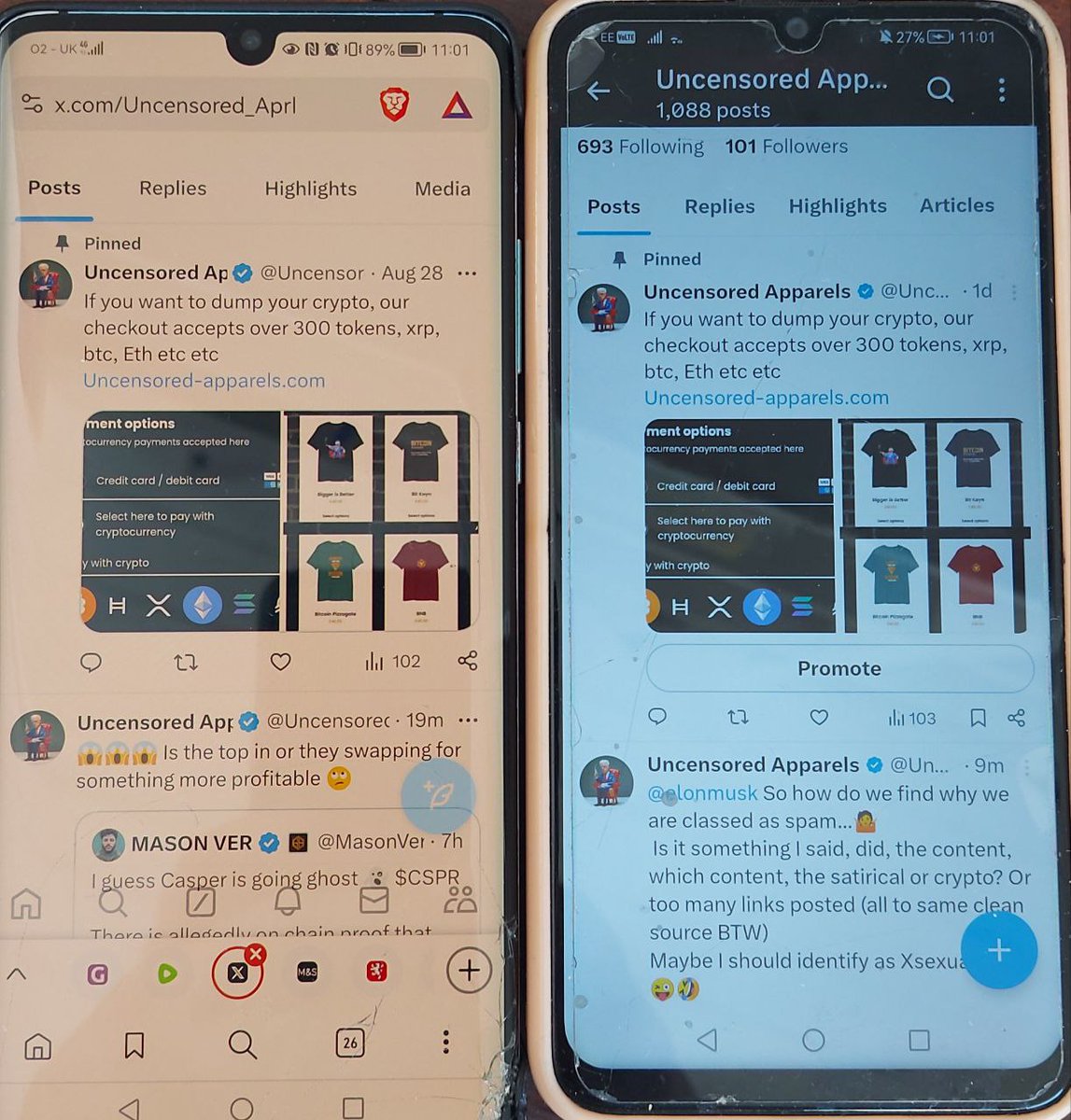 <a href="/elonmusk/">Elon Musk</a> Just like my X account...... Thx X should I pay more or just quit X?
My appeal was upheld as not spam but I'm still labeled as spam and my followers do not see my posts at all..