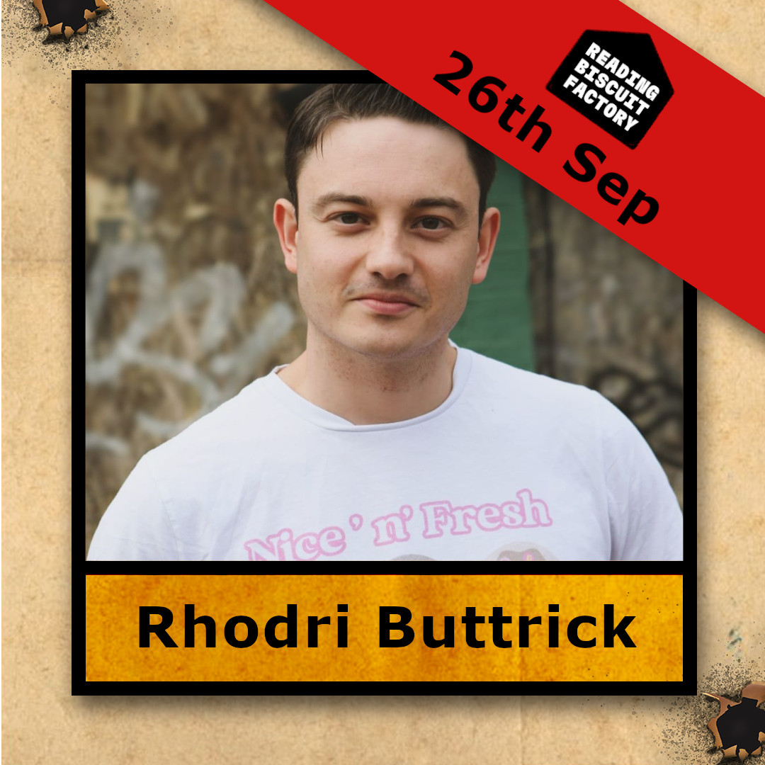 He's back from his holiday on Magaluf🍺  

Our host on 26th Sep @rdgbiscuitfactory is ✨Rhodri Buttrick <a href="/rhodders/">Rhodri Buttrick</a>  ✨

🎟️jokepit.com/e/15606

“Chaotic energy, combining well-spoken, sculpted anecdotes with unhinged moments of mania”- Reading Today 

#inrdg #rdguk #standup