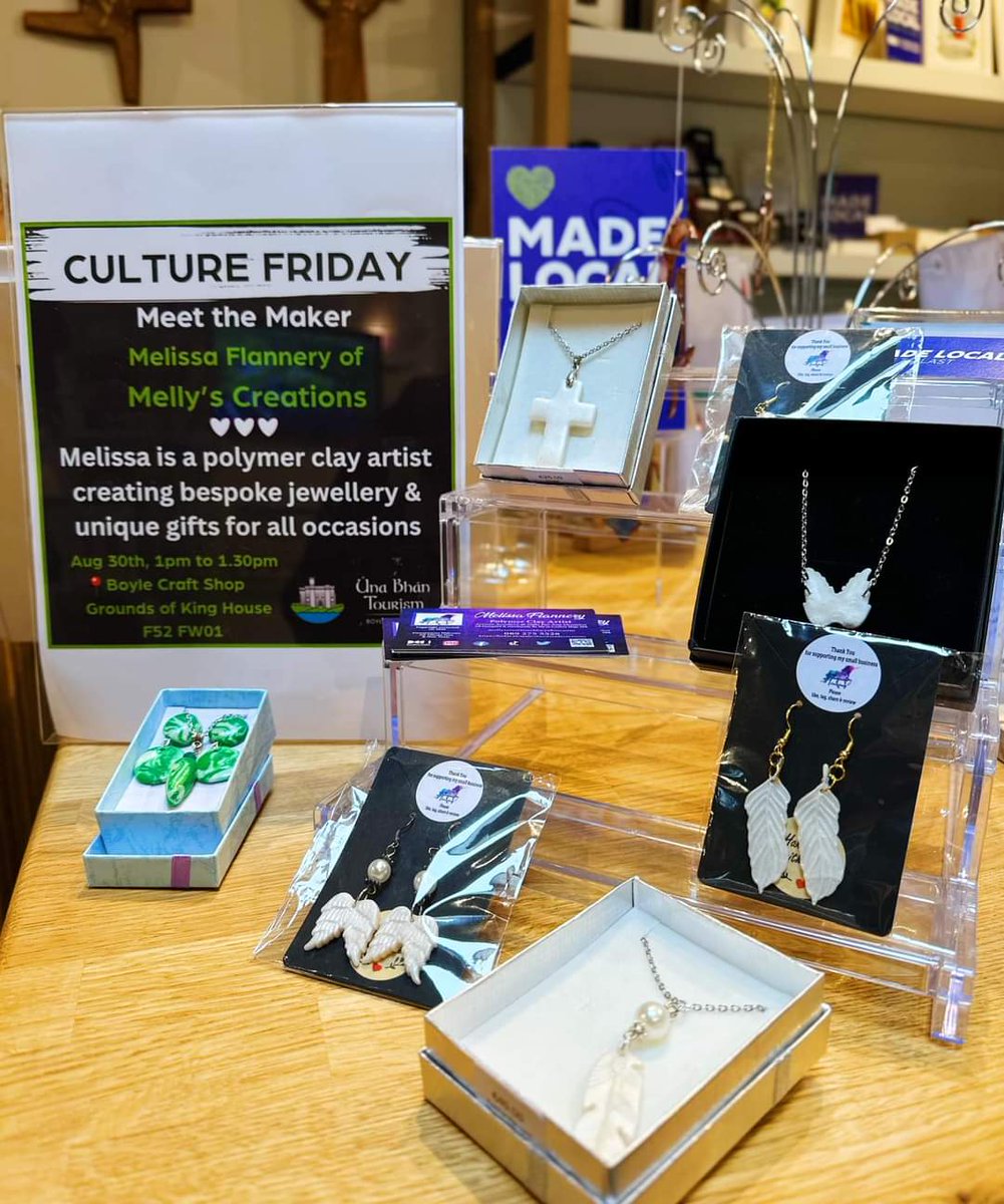 MellysHandmade's tweet image. Tomorrow join me at รna Bhรกn Tourism Boyle Craft Shop
1 to 1.30pm ๐
I'll be talking about my handmade creations & inspiration behind them ๐
I'll have some newbies with me โจ๏ธ
Hope you can join me ๐
โฆlys-handmade-creations.sumupstore.com
๐ฆ๐๐ฎ๐ช
#CraftBizParty #heartofireland #MeetTheMaker