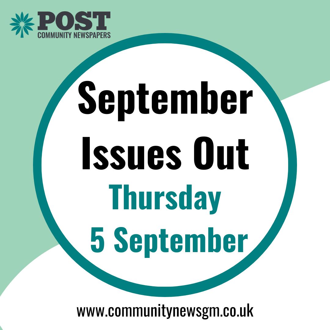 The start of September is just around the corner which means a new issue of your local Post Community Newspaper will be available from next Thursday, 5 September!
communitynewsgm.co.uk

#SockportPost #ManchesterSouthPost #TraffordPost #CheshireEastPost