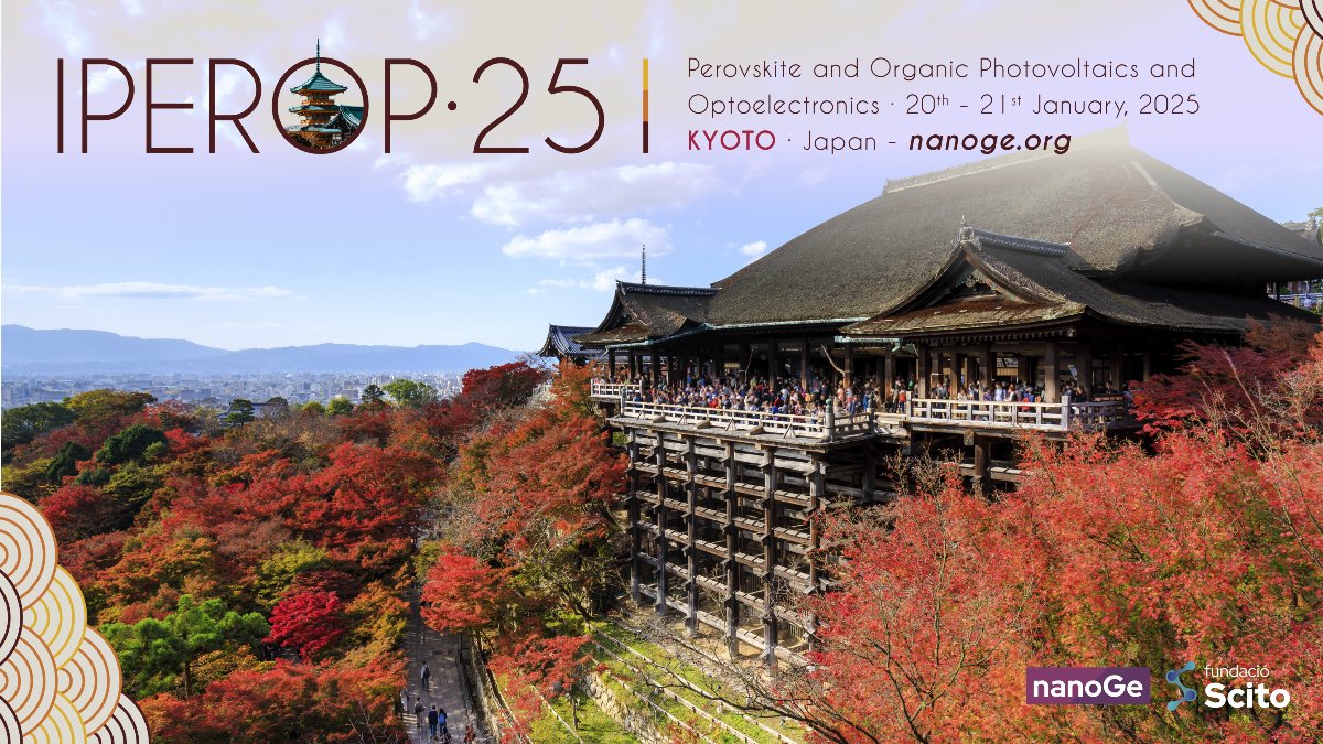 nanoGeConferences (@nanoge_conf) on Twitter photo 🟤Delve into material preparation, modelling and fabrication of hybrid and organic photovoltaic cells at the Perovskite, Organic Photovoltaics and Optoelectronics #IPEROP25 <a href="/nanoGe_Conf/">nanoGeConferences</a>
📍Kyoto, Japan
🗓️20th-21st January 2025
➡️Submit an oral abstract: nanoge.org/IPEROP25/home 🟤Delve into material preparation, modelling and fabrication of hybrid and organic photovoltaic cells at the Perovskite, Organic Photovoltaics and Optoelectronics #IPEROP25 <a href="/nanoGe_Conf/">nanoGeConferences</a>
📍Kyoto, Japan
🗓️20th-21st January 2025
➡️Submit an oral abstract: nanoge.org/IPEROP25/home