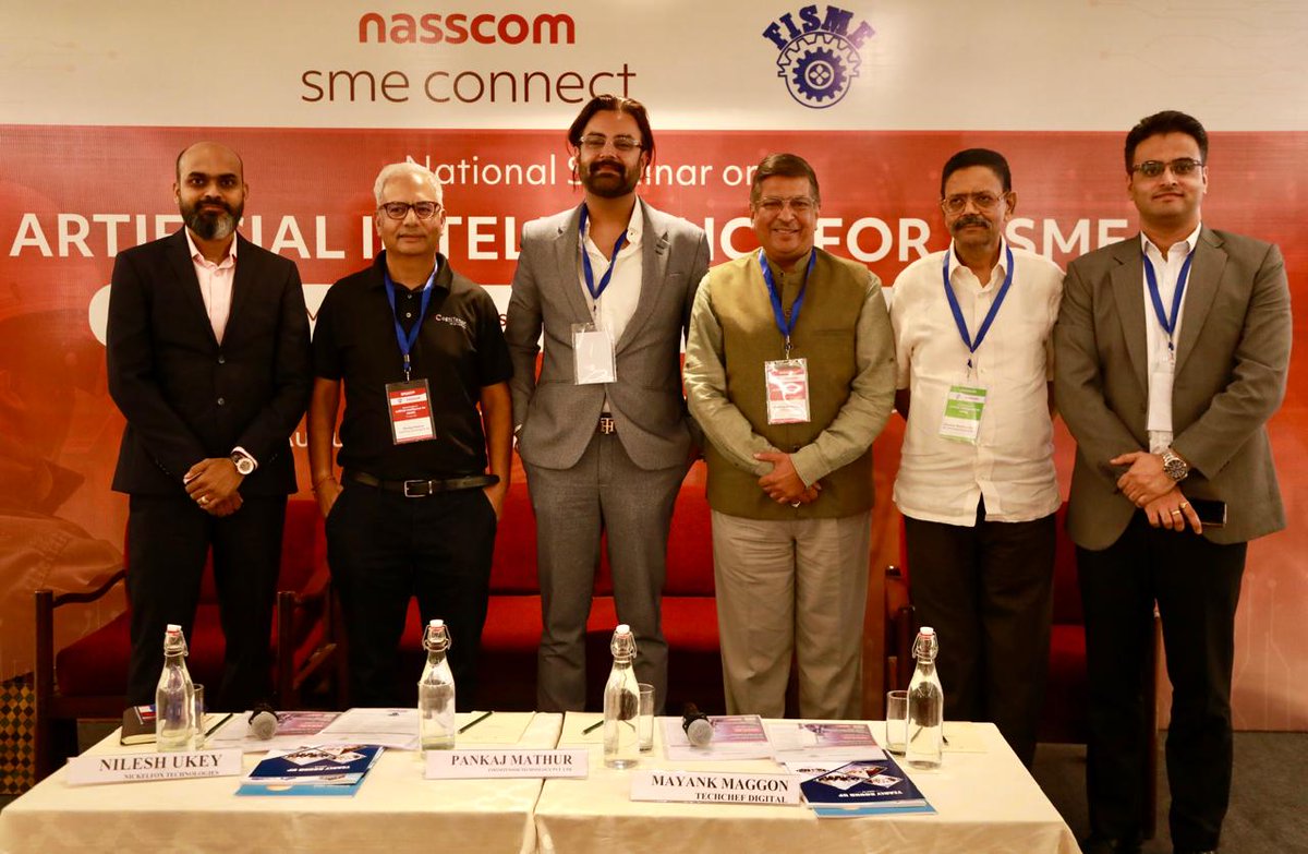 nasscomSME's tweet photo. Unlocking AI's Potential!

During our recent fireside chat, Deepika Saxena, @Net_Edge and Nikunj Dang, Yagnum, led a captivating discussion on AI's role in redefining Enterprise Performance Management (EPM) and boosting workforce empowerment. The conversation continued with a panel moderated by Pankaj Mathur, where experts highlighted how MSMEs can leverage AI/GenAI to drive their sales and marketing to new heights.

Stay tuned for more insightful seminars!