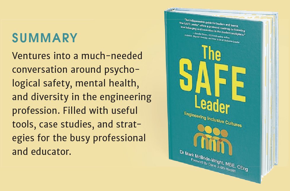 The Chemical Engineer magazine (@tcemagazine) on Twitter photo The Safe Leader āventures into a much-needed conversation around psychological safety, mental health, and diversity in the engineering profession. Find out what else Karin Wolff had to say about Mark McBride-Wrightās book on engineering inclusive cultures: thechemicalengineer.com/features/book-⦠The Safe Leader āventures into a much-needed conversation around psychological safety, mental health, and diversity in the engineering profession. Find out what else Karin Wolff had to say about Mark McBride-Wrightās book on engineering inclusive cultures: thechemicalengineer.com/features/book-ā¦