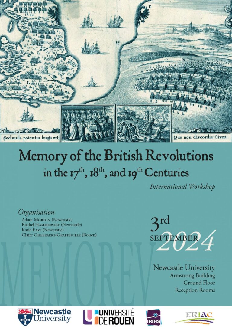 Claire Gheeraert-Graffeuille (@cgraffeuille) on Twitter photo An international workshop on the “Memory of the British Civil Wars 17th-19th centuries” will take place on 3 September, oraganised <a href="/historyNCL/">History at Newcastle</a> and <a href="/univrouen/">Université de Rouen Normandie</a> @EriacRouen
<a href="/IrihsUniversite/">IRIHS - Université Rouen Normandie</a>
eriac.univ-rouen.fr/memory-of-the-…. An international workshop on the “Memory of the British Civil Wars 17th-19th centuries” will take place on 3 September, oraganised <a href="/historyNCL/">History at Newcastle</a> and <a href="/univrouen/">Université de Rouen Normandie</a> @EriacRouen
<a href="/IrihsUniversite/">IRIHS - Université Rouen Normandie</a>
eriac.univ-rouen.fr/memory-of-the-….