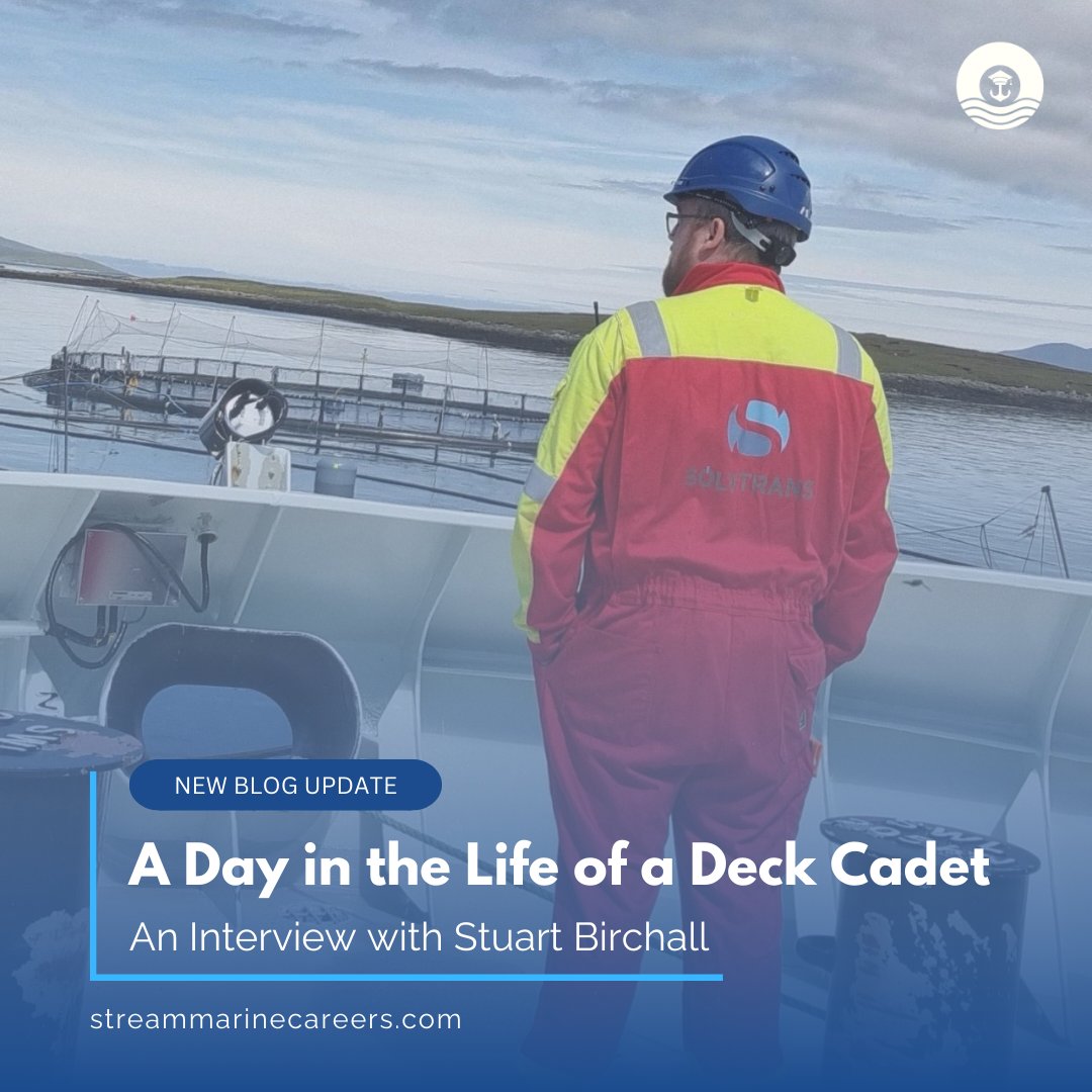 🚢 From Royal Navy to Merchant Navy—follow Stuart Birchall's Deck Cadet journey with #StreamMarineCareers! 

Curious about life at sea? 🌊 Read our latest blog for an insider's view: cstu.io/9f4a81

#MaritimeCareers #DeckCadet 🛳️