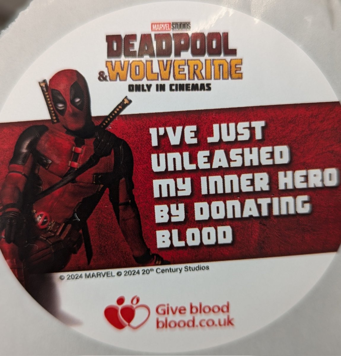 A neat little collaboration between <a href="/MarvelStudios/">Marvel Studios</a> and <a href="/GiveBloodNHS/">NHS Blood Donation 🩸🩹</a> #GiveBlood