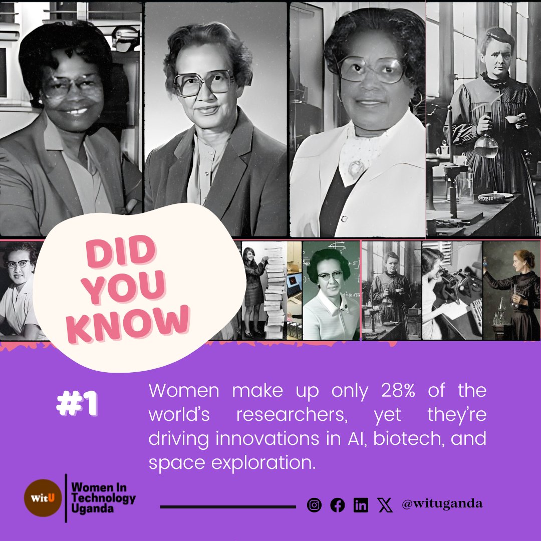 DID YOU KNOW 

That only 28% of the world’s researchers are women. Despite this, women are making groundbreaking contributions in fields like Ai, biotechnology, and space exploration, proving that diversity in #STEM leads to innovation and progress for all. #womeninSTEM