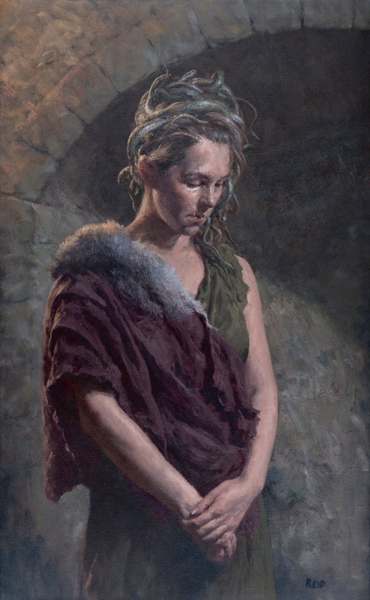 GM!! ‘Medusa’, a small oil on paper study.