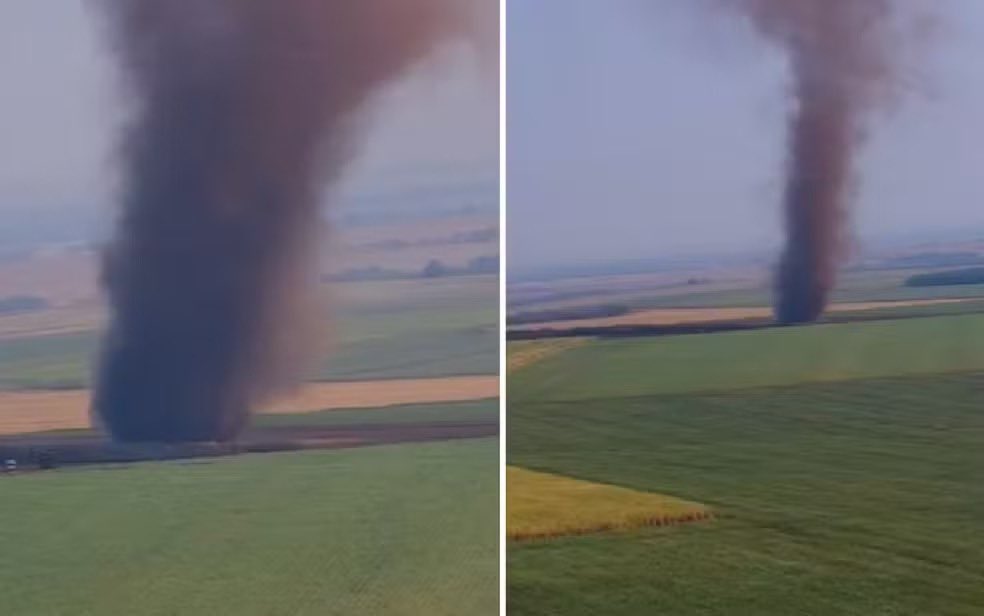g1goias's tweet photo. Redemoinho gigante impressiona em fazenda de Goiás; vídeo
==> https://t.co/JOpTczsZUA
#g1go #meioambiente #redemoinho #temposeco #vicentinópolis https://t.co/V0ndpziz9C