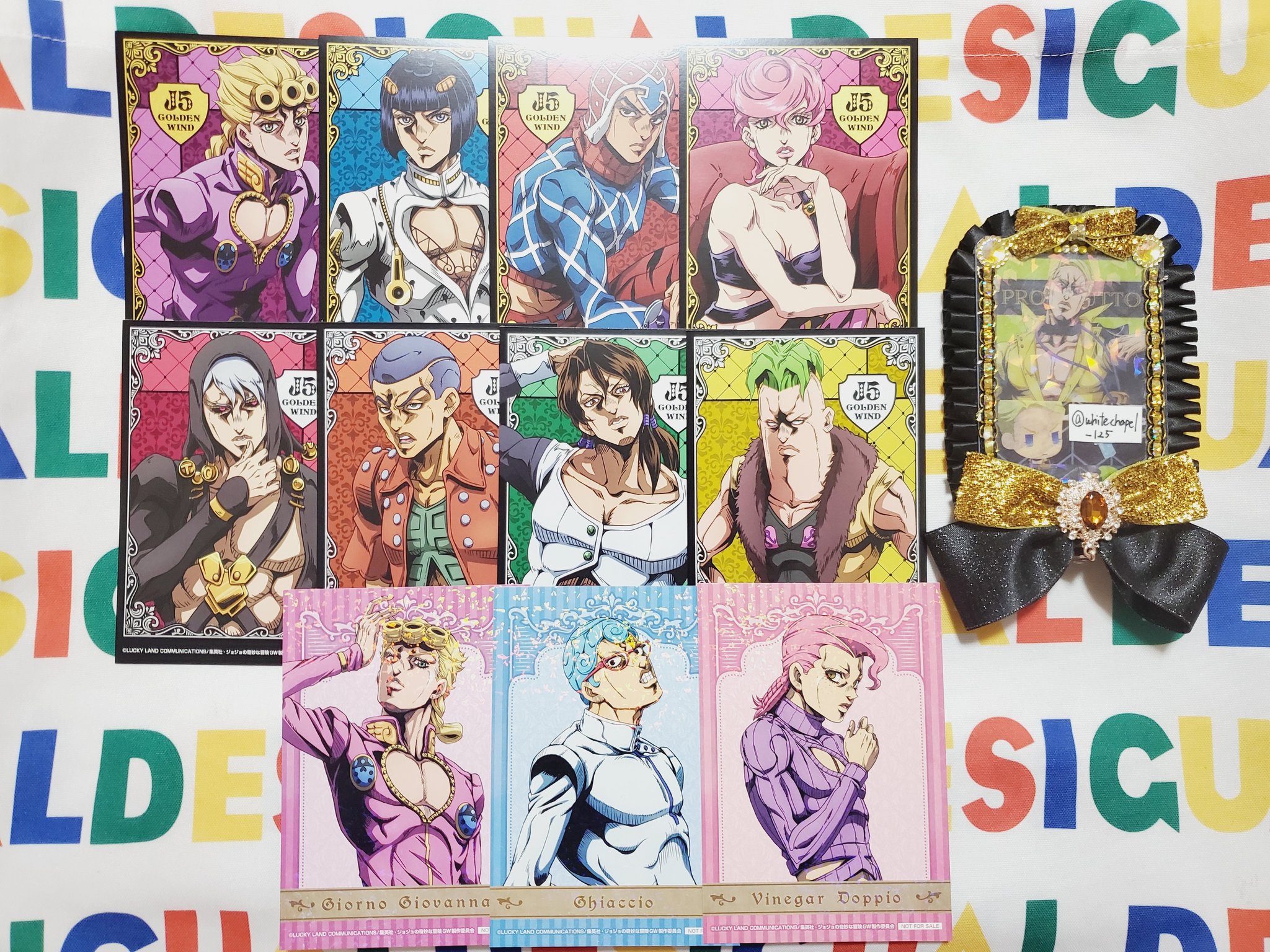 ジョジョ ジョルノ・ジョバァーナ CANバッジ アクスタ キーホルダー ジョジョ ジョルノ・ジョバァーナ CANバッジ アクスタ