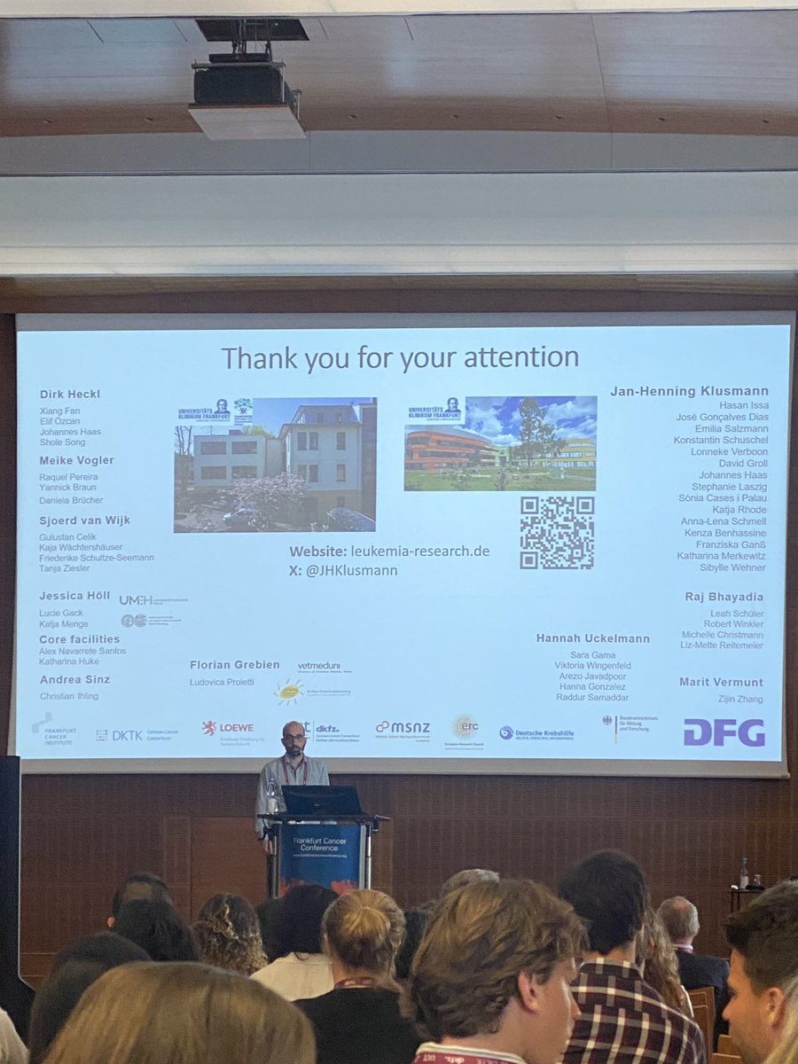 Great talk by Luca sharing his latest data on day 2 of this years
#FrankfurtCancerConference