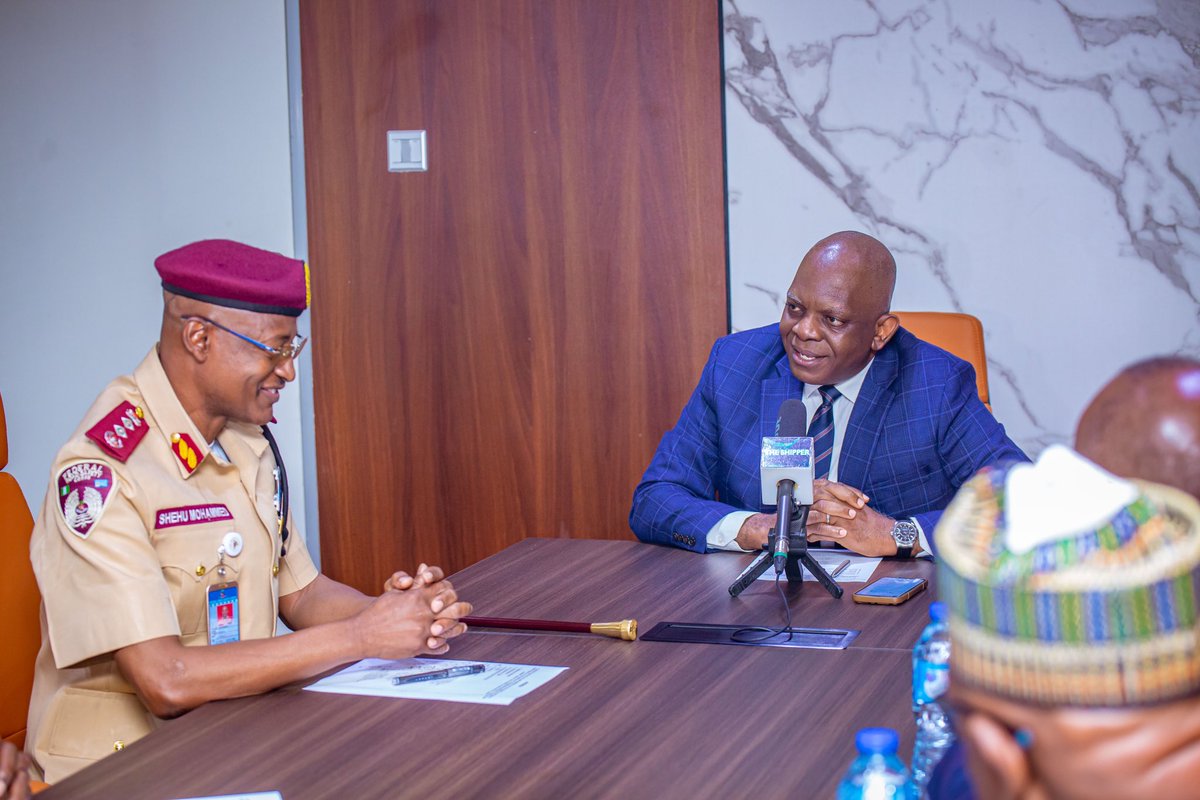 NgShippers's tweet image. NSC & FRSC seek NSA's intervention to curb extortion and vandalization of seaport haulage trucks. Safer logistics mean a stronger economy. #NGShippers #LogisticsSecurity #ShippersCouncil