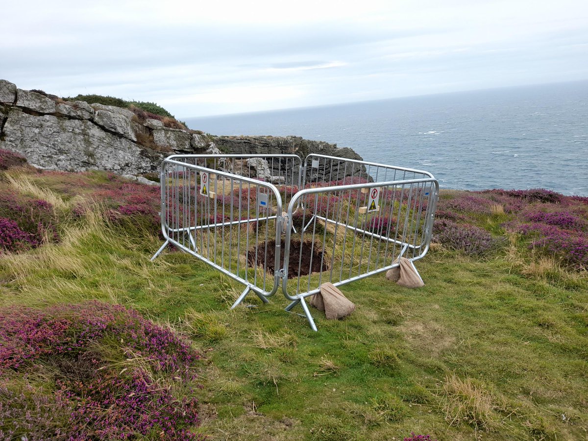 ManxNationalHeritage (@manxheritage) on Twitter photo Manx National Heritage is encouraging users of the ‘Raad Ny Foillan’ to take extra care at the Chasms, where a sink hole has recently opened on the popular coastal footpath.
Temporary barriers are in place. Find out more: manxnationalheritage.im/news/public-no… Manx National Heritage is encouraging users of the ‘Raad Ny Foillan’ to take extra care at the Chasms, where a sink hole has recently opened on the popular coastal footpath.
Temporary barriers are in place. Find out more: manxnationalheritage.im/news/public-no…