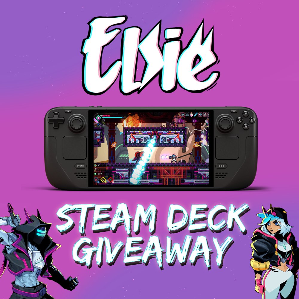You have 4 HOURS LEFT to enter our Steam Deck OLED x Elsie giveaway! ⌚ 

Elsie is the perfect game for portable play! ⚡ 

Go do the things! Play the demo! Wishlist the game! 👇 

gleam.io/KZdxo/elsie-st…