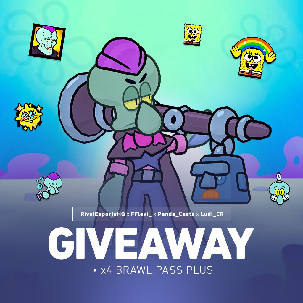 🎁 Brawl Pass Plus Giveaway🎁

⭐️ ×4 Brawl Pass Plus

Rules 

⭐️ Retweet 
⭐️ Follow <a href="/FFlevi_/">Levi</a> 
⭐️ Follow <a href="/RivalEsportsHQ/">Rival Esports</a> 
⭐️ Follow <a href="/panda_casts/">Code: Pan</a> 
⭐️ Follow <a href="/Ludi_CR/">ʟᴜᴅɪ</a> 
⭐️ Comment Any Emoji 💬

 Winners in 7 days ⏰️ 

One winner will be posted on each account ✨️  #BrawlStars