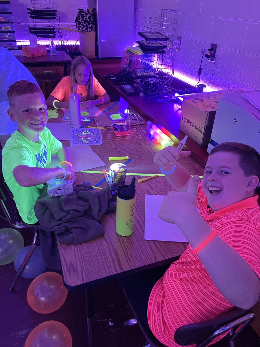 Room Transformation #1 of the year GLOW DAY for Volume &amp; Expressions was so much fun! The kids loved it! Can’t wait to do these all year for our math units.