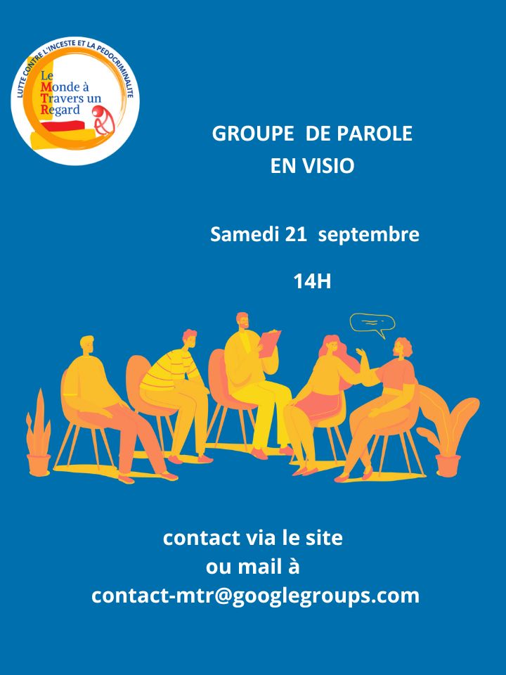 MondeRegard's tweet photo. On recommence, il y  avait une petite erreur dans ce visuel
Groupes de parole à Paris, Toulouse, Chateaulin et en  visio https://t.co/vc7326vvUV