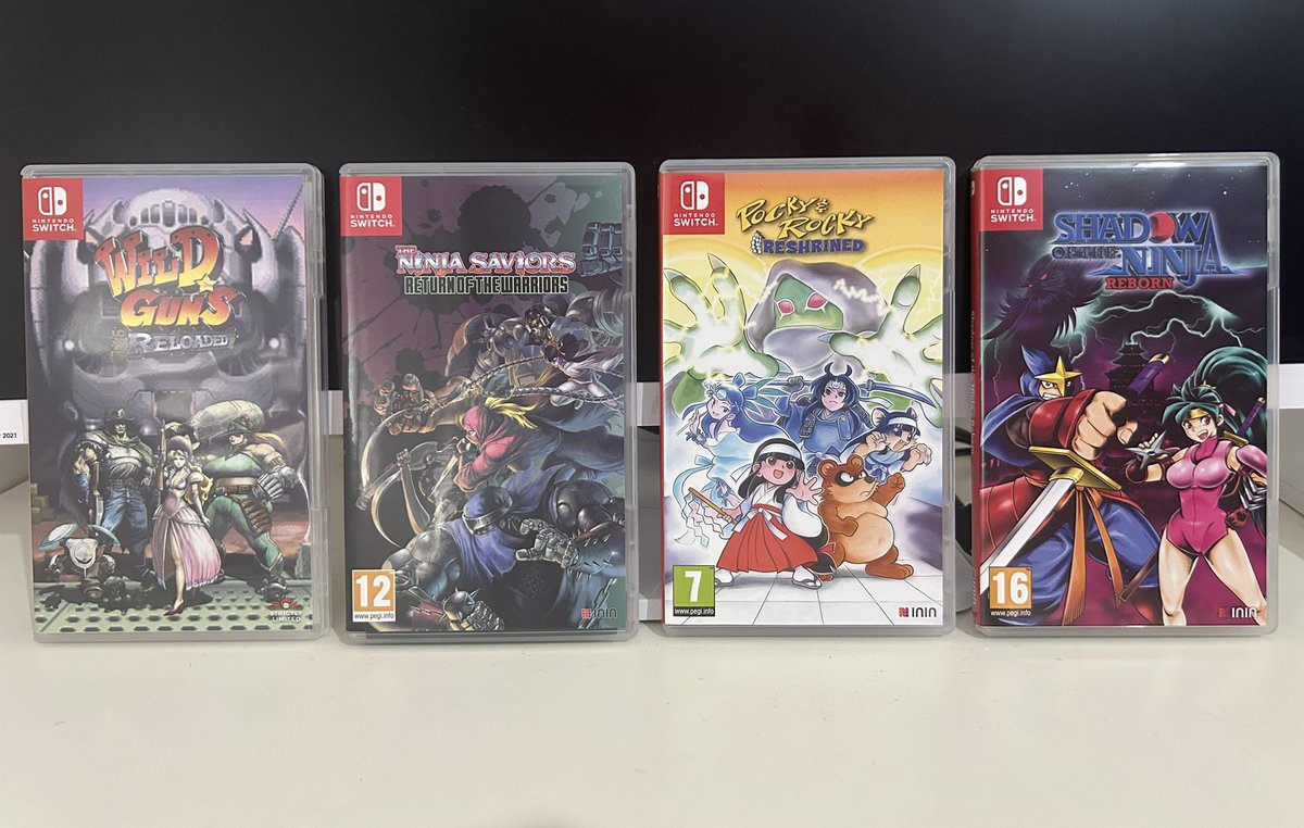 Microreviews1's tweet photo. Vaya póker de ases. #tengoproject #NintendoSwitch 🤠🥷👺🥷 https://t.co/JU9LrQD12E