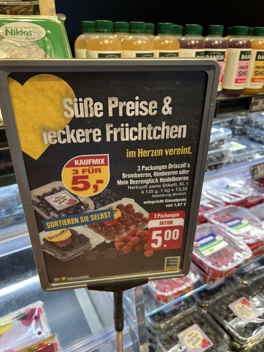 Etwas widersprüchlich die Botschaften von #gratismut #Edeka.