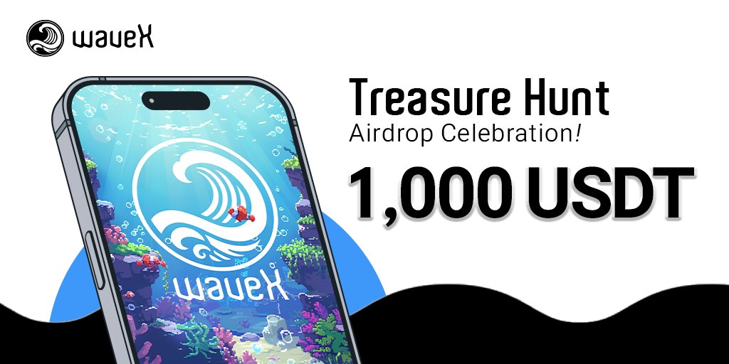 Dive into waveX's Treasure Hunt! 🌊

We're celebrating the launch of our new Telegram app with a $1,000 giveaway! 💰

Join the event: gleam.io/fMTSs/treasure…

🎁 Prizes: 1,000 USDT in total
📅 Event: 8/29 - 9/11 (UTC) | Winners: 9/16

#waveX #TreasureHunt #Airdrop #Giveaway