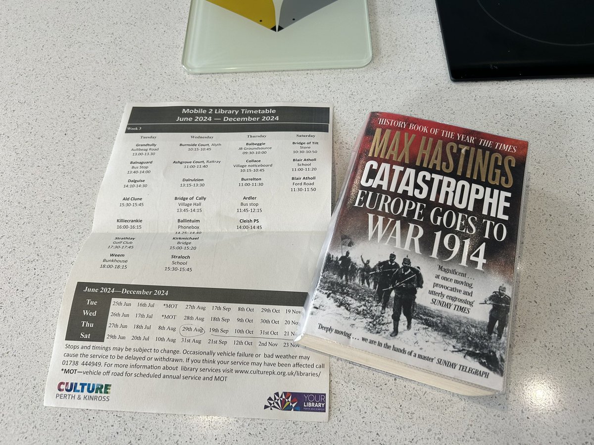 KenWargames's tweet photo. First visit to the village mobile library run by #perthandkinross #perthlibrary and run by lovely Omar https://t.co/zCSb1WfNNn