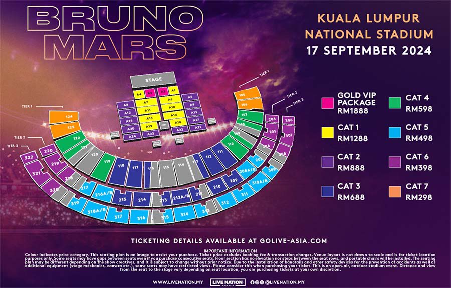 jyingx_'s tweet photo. [WTS] CAT5 x2 Bruno Mars in KL
Section 318B Seat T23,T24
selling at ORI PRICE
SERIOUS BUYERS ONLY!

Reasons to let go: Sister unable to fly to KL
#BrunoMarsinKL #BrunoMarsinMalaysia  #wtsbrunomarskl https://t.co/AMMA2f48aQ