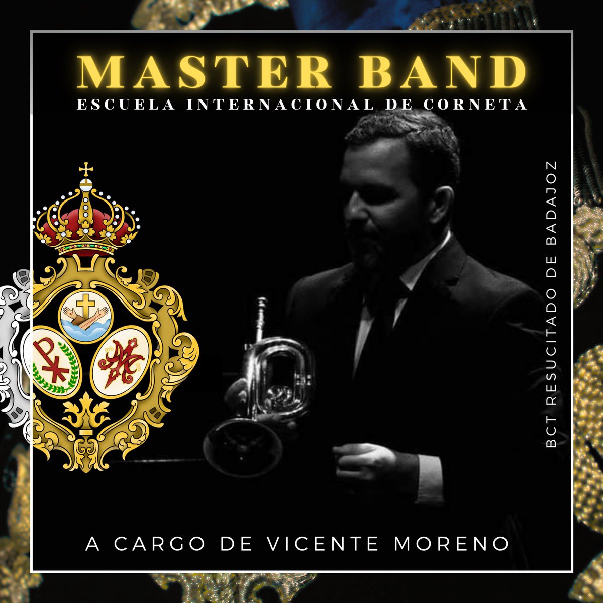CCTTresucitado's tweet image. 𝐌𝐚𝐬𝐭𝐞𝐫 𝐁𝐚𝐧𝐝

Este curso 2024/2025 nuestros cornetas formarán parte del Master en técnica e interpretación de corneta que se imparte en la @EscuelaCorneta a cargo de 𝗩𝗶𝗰𝗲𝗻𝘁𝗲 𝗠𝗼𝗿𝗲𝗻𝗼.