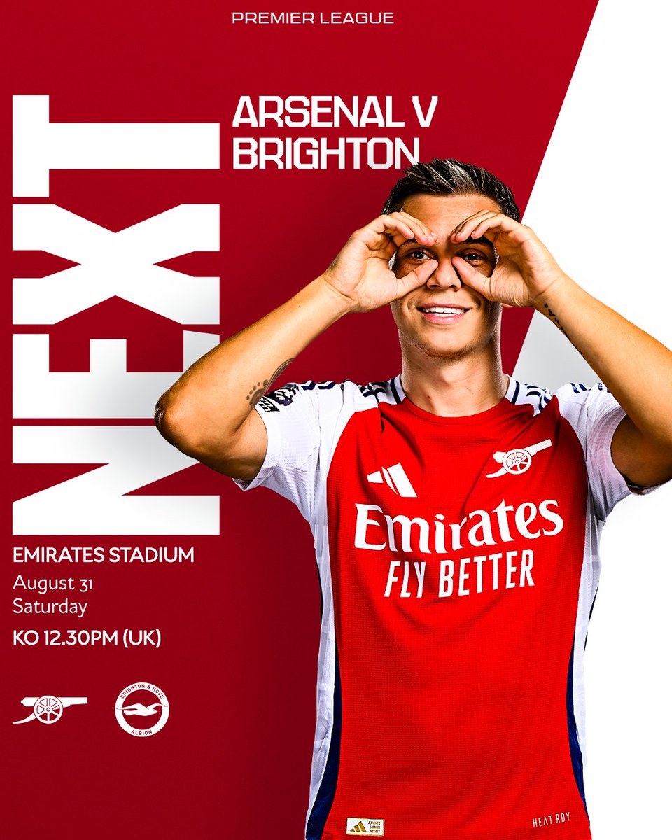 Arsenal's tweet photo. Let's bring the energy ⚡️ https://t.co/sLcKUfbZNe