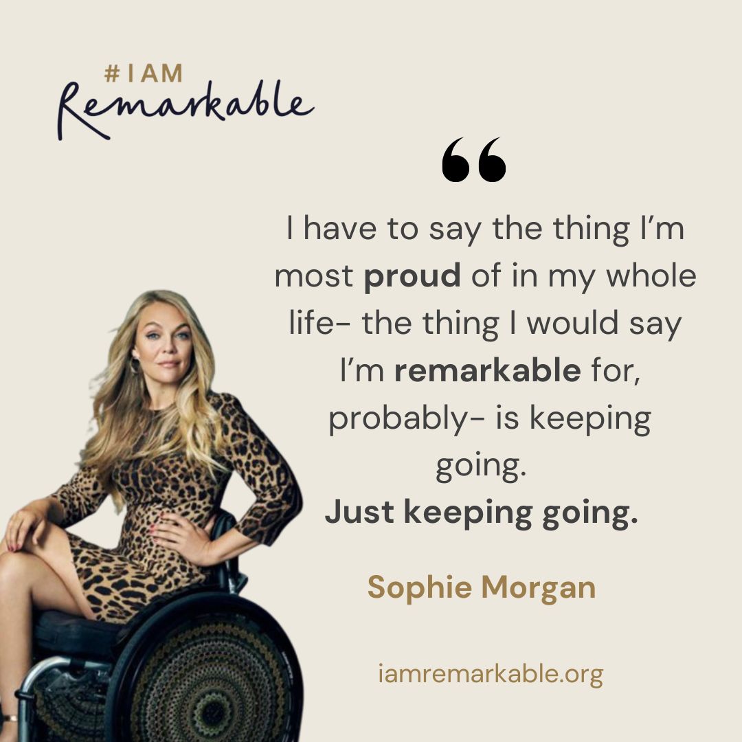 #IAmRemarkable (@iamremarkable_) on Twitter photo Did you watch our hashtag#IAmRemarkable Week 2024 talk with <a href="/sophmorgTV/">sophie morgan</a> ?
🌟The remarkable Sophie Morgan is currently making history as one of the first disabled women to work as a correspondent covering the 2024 <a href="/Paralympics/">Paralympic Games</a> for <a href="/NBCSports/">NBC Sports</a>
#IAmRemarkable was delighted to Did you watch our hashtag#IAmRemarkable Week 2024 talk with <a href="/sophmorgTV/">sophie morgan</a> ?
🌟The remarkable Sophie Morgan is currently making history as one of the first disabled women to work as a correspondent covering the 2024 <a href="/Paralympics/">Paralympic Games</a> for <a href="/NBCSports/">NBC Sports</a>
#IAmRemarkable was delighted to