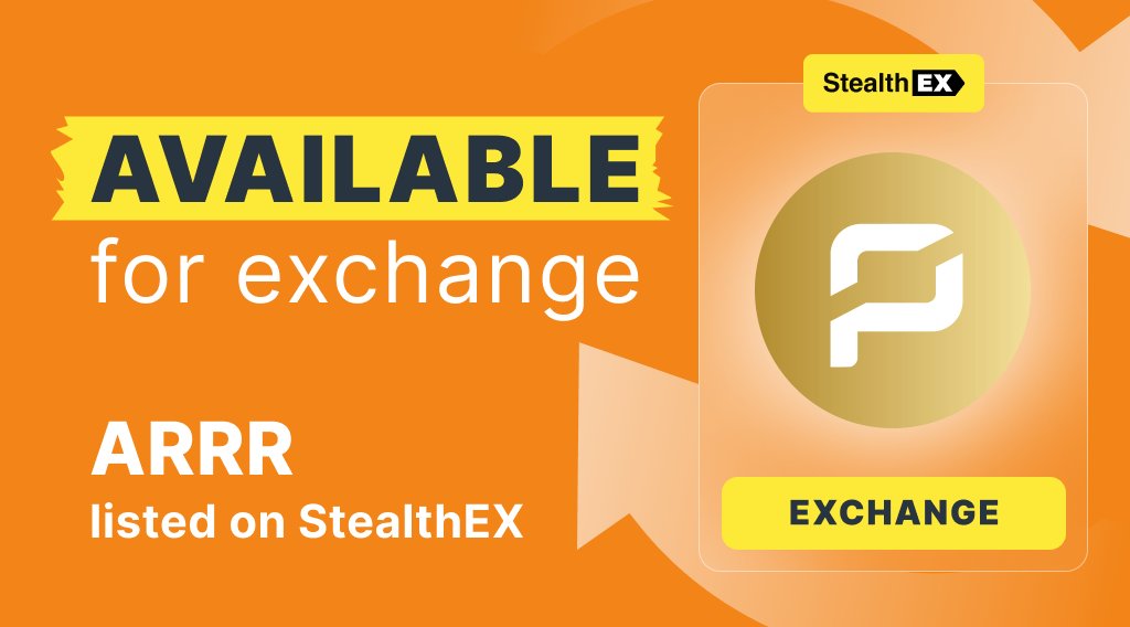 StealthEX (@stealthex_io) on Twitter photo 🎉 Your custody-free exchange solution is here! Use StealthEX to swap $ARRR by <a href="/PirateChain/">Pirate Chain</a> with no account & limits 🛡️
Try it now: stealthex.io/?to=arrr-mainn… 👈
Integrate our API to empower your customers with access to 1500+ asset exchange! Start earning: stealthex.io/partners/ 🎉 Your custody-free exchange solution is here! Use StealthEX to swap $ARRR by <a href="/PirateChain/">Pirate Chain</a> with no account & limits 🛡️
Try it now: stealthex.io/?to=arrr-mainn… 👈
Integrate our API to empower your customers with access to 1500+ asset exchange! Start earning: stealthex.io/partners/