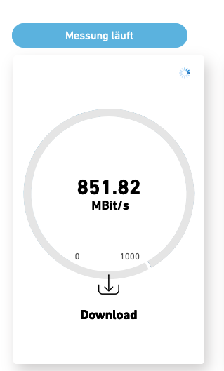 alex_fritz's tweet photo. @AVM_DE @Speedtest @fiber7_ch Done. Ich habs nun auch mal mit Firefox probiert. Dort verliert die Gauge sogar die Farbe: https://t.co/CpIYoTj5cA