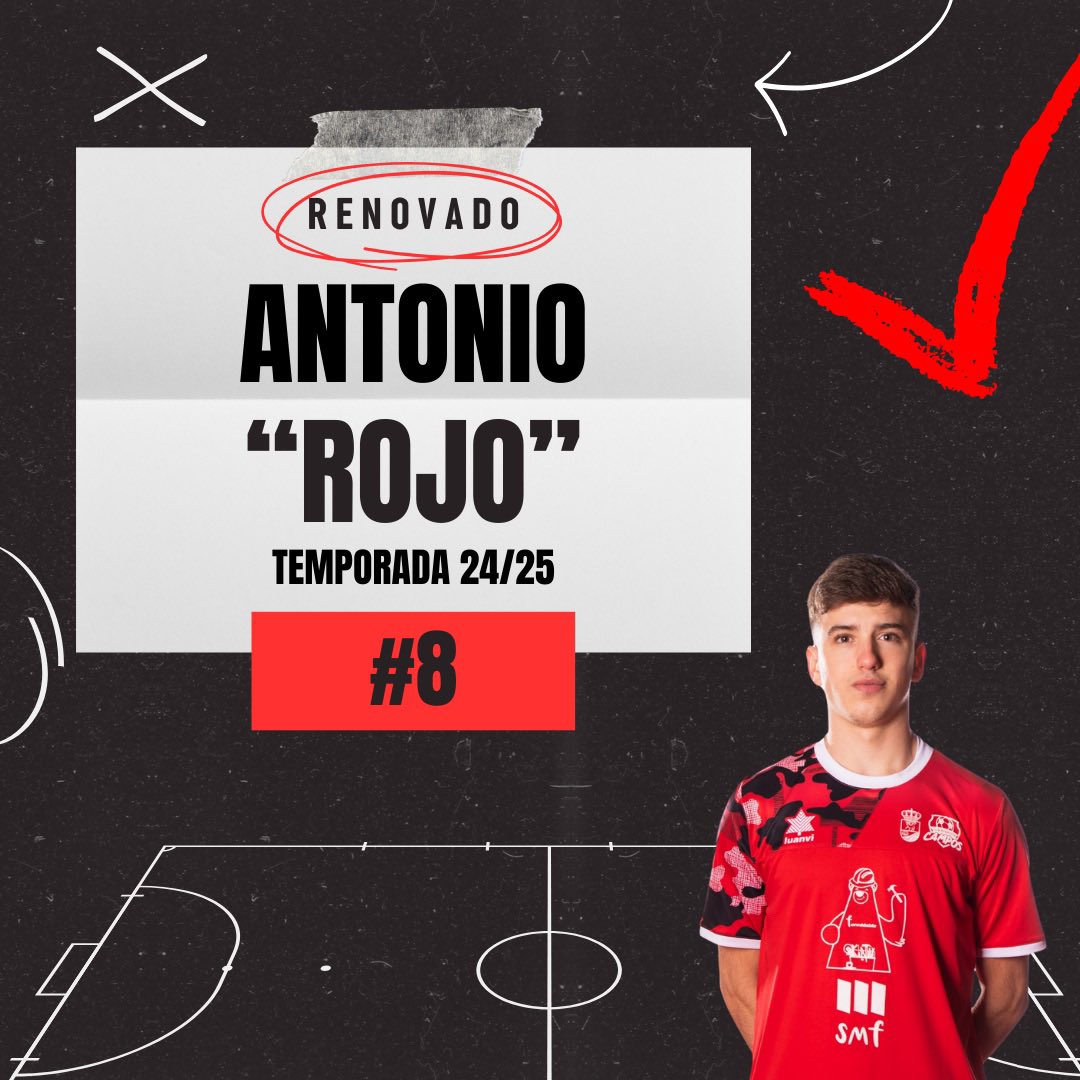 ⚠️ ¡RENOVACIÓN! ⚠️

El joven jugador 👶🏼 Antonio Gómez “Rojo” continuará un año más siendo la pesadilla de los rivales con su explosividad 💣, velocidad ⚡️e insaciable capacidad de crear peligro.🌪️🐆

#123campos #cdcampos