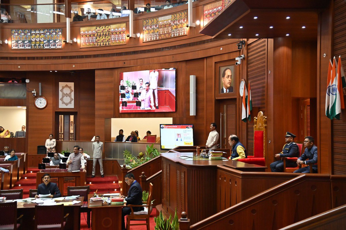mpa_india's tweet photo. Day 4: The 15th Assam Legislative Assembly engaged in comprehensive discussions on education, tea, and environmental issues, facilitated digitally via @neva_mpa. 
@AssamAssembly @himantabiswa @BiswajitDaimar5 
#AutumnSession #DigitalIndia https://t.co/7auIpdSZgJ