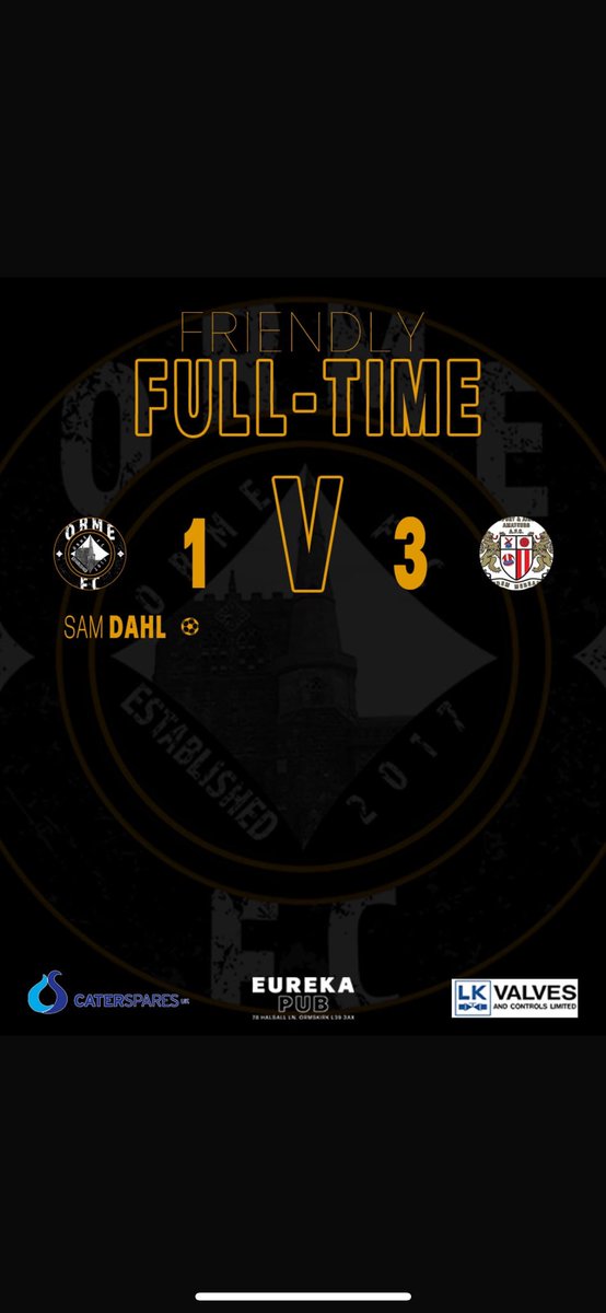 Orme FC (@fc_orme) on Twitter photo First defeat of pre season last Sunday where <a href="/SANDAAMATEURS/">S&A Amateurs</a> came out deserved winners. Disappointing performance from the lads considering the high standards they have set throughout pre season. Looking to bounce back in our last friendly and be ready for the season 💪⚽️ First defeat of pre season last Sunday where <a href="/SANDAAMATEURS/">S&A Amateurs</a> came out deserved winners. Disappointing performance from the lads considering the high standards they have set throughout pre season. Looking to bounce back in our last friendly and be ready for the season 💪⚽️