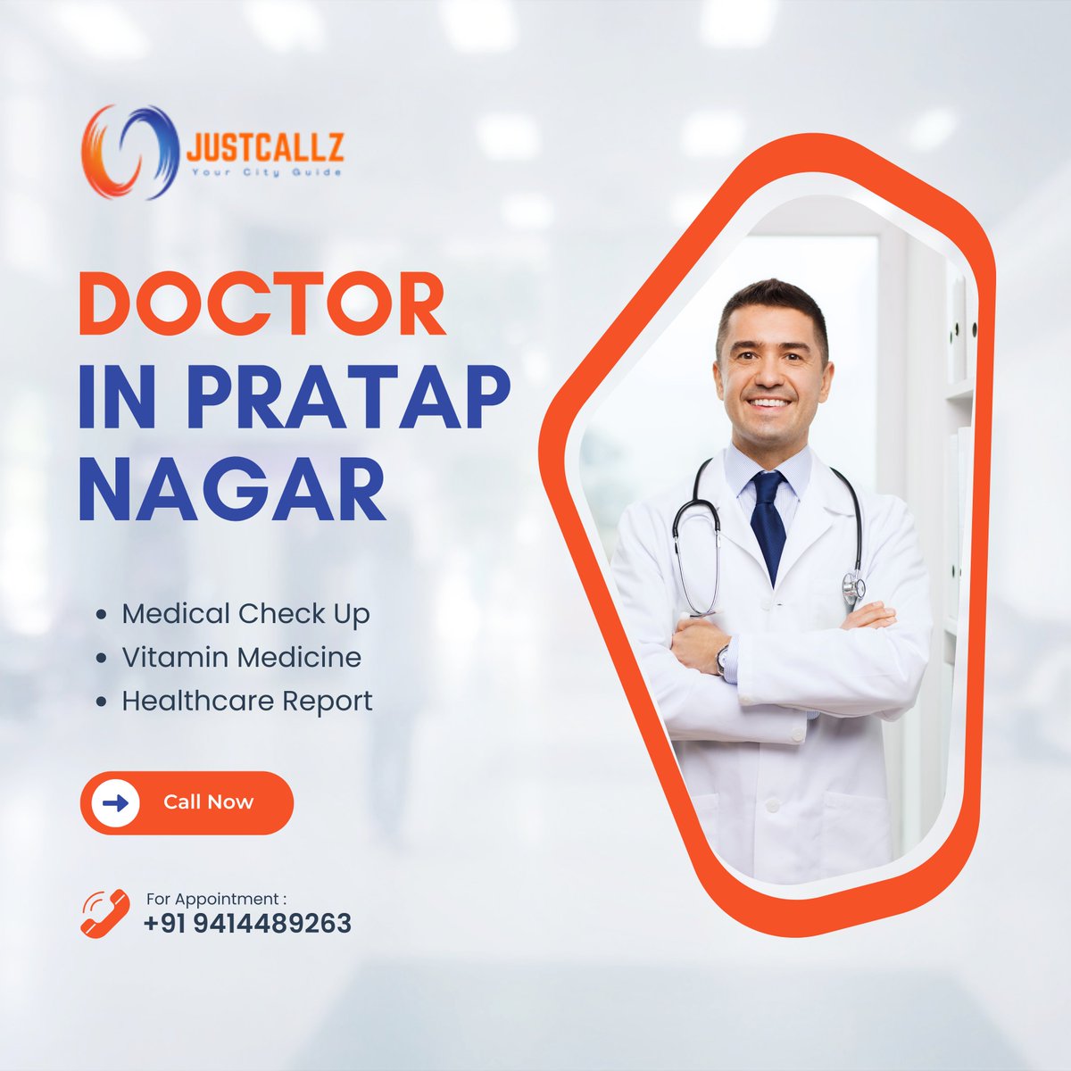 JCallz19265's tweet image. Looking to meet with a doctor in Pratap Nagar? Just Callz makes it easy to find the best medical professionals in your area. Your health is just a call away!
.
.
#DoctorInPratapNagar #HealthCareNearMe #MedicalServices #PratapNagarHealth #FindADoctor #HealthFirst
