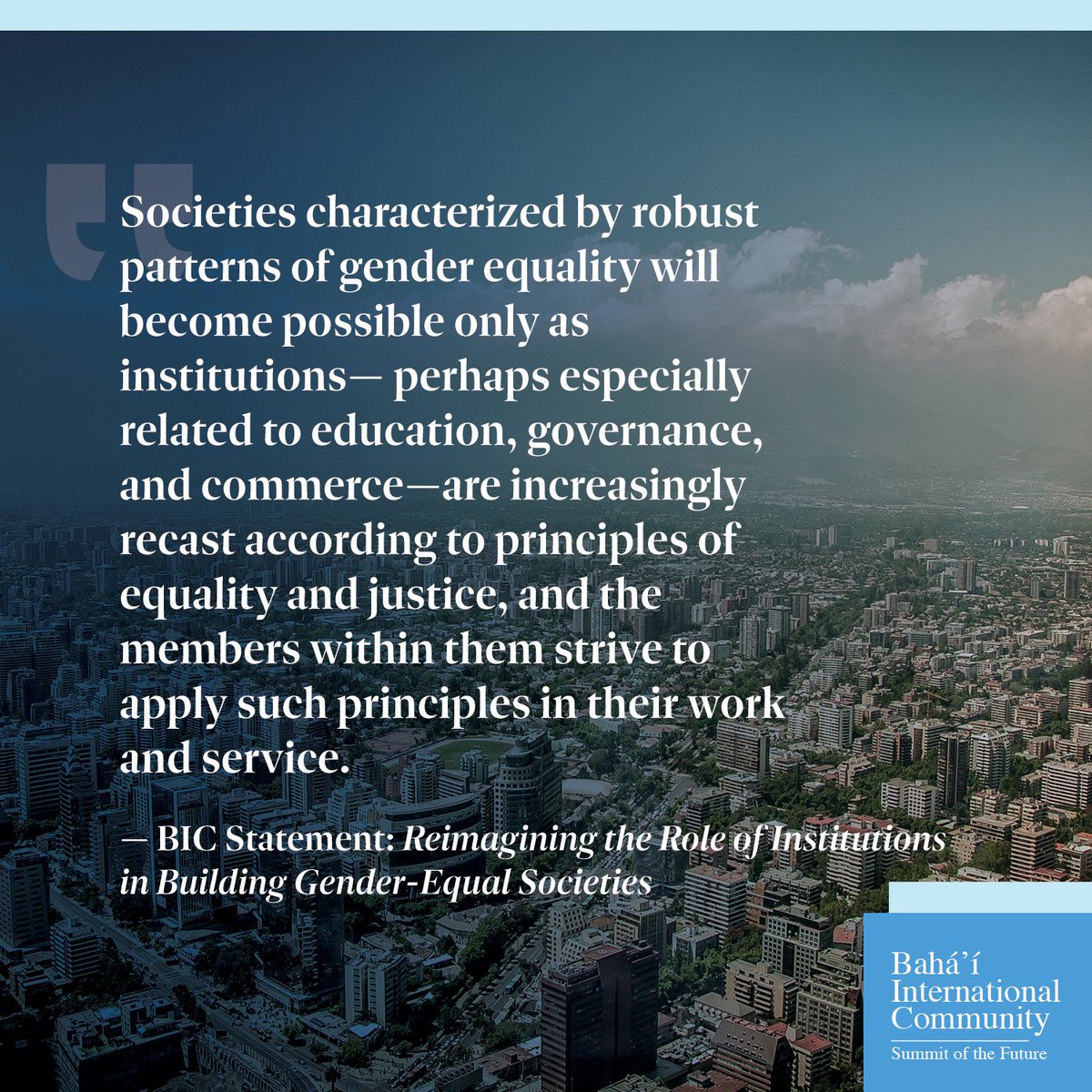 The <a href="/UN/">United Nations</a> #SummitoftheFuture is coming in September—a high-level event to be convened by Secretary-General <a href="/antonioguterres/">António Guterres</a>  for world leaders to address critical challenges and enhance global cooperation. 

Societies characterized by robust patterns of gender equality will become
