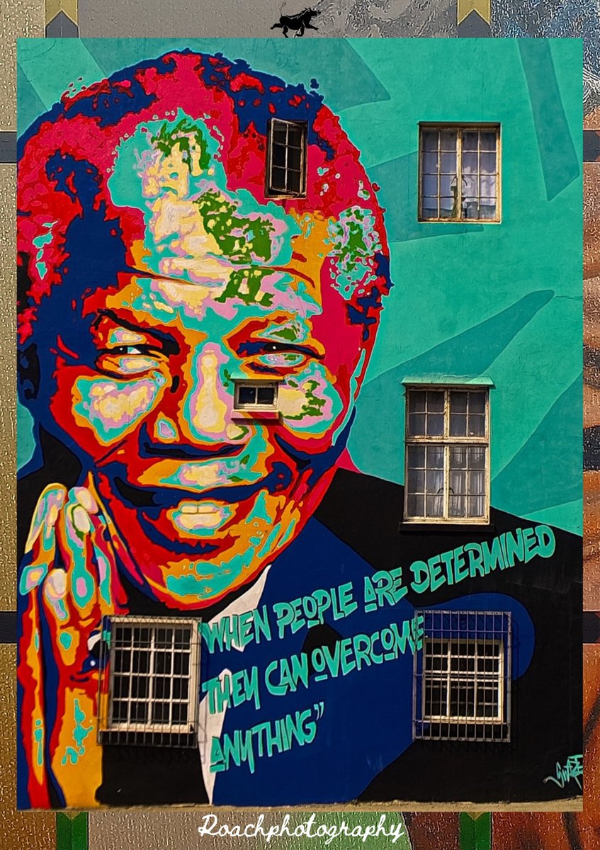 "When people are determined, they can overcome anything." #roachphotography #picoftheday #NelsonMandela #conversations #MorganFreeman #StreetArt #streetartphotography #famousquotes #history #landscapes #cityscape #cityphotography #lanscapephotography #WANDERLUST #blupebblestours
