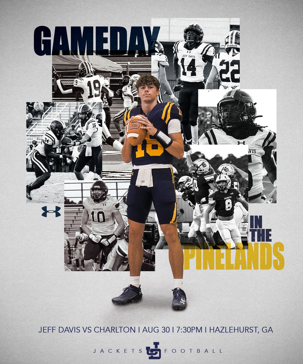 Game 3 🆚  Charlton County 
📍 Hazlehurst, Ga
🏟 The Pinelands
🌭 Tailgate: 5:00
🐝 Jacket Walk: 6:00
⏱ Game Time: 7:30
💻: youtube.com/watch?v=OIvKPO…
Graphic by: <a href="/JLawsonGraphics/">Jess Lawson Graphics</a>  
<a href="/912Sports/">912 Sports</a>  <a href="/GPBsports/">GPB Sports</a>  <a href="/OSGNelson/">#CuteSportsGuy</a> <a href="/SoGaFootball/">The Chick-fil-A Football Friday Night Radio Show</a>