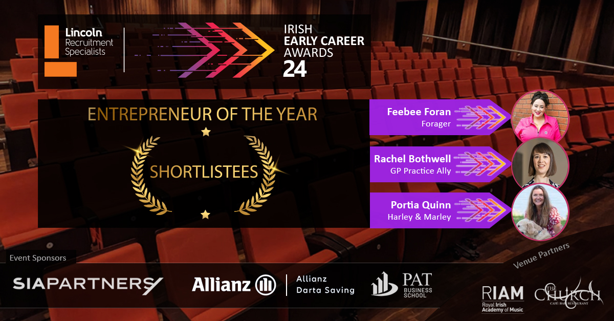 Early Career Awards (@earlycareerawds) on Twitter photo The Entrepreneur of the Year shortlist includes:
Rachel Bothwell of <a href="/GPpracticeally/">GP Practice Ally</a>
Portia Quinn of <a href="/harleyandmarley/">harleyandmarley</a>
Feebee Foran of Forager
This year saw a record-breaking number of nominations, even more remarkable is every nominee was a female entrepreneur!
#LincolnECA24 The Entrepreneur of the Year shortlist includes:
Rachel Bothwell of <a href="/GPpracticeally/">GP Practice Ally</a>
Portia Quinn of <a href="/harleyandmarley/">harleyandmarley</a>
Feebee Foran of Forager
This year saw a record-breaking number of nominations, even more remarkable is every nominee was a female entrepreneur!
#LincolnECA24