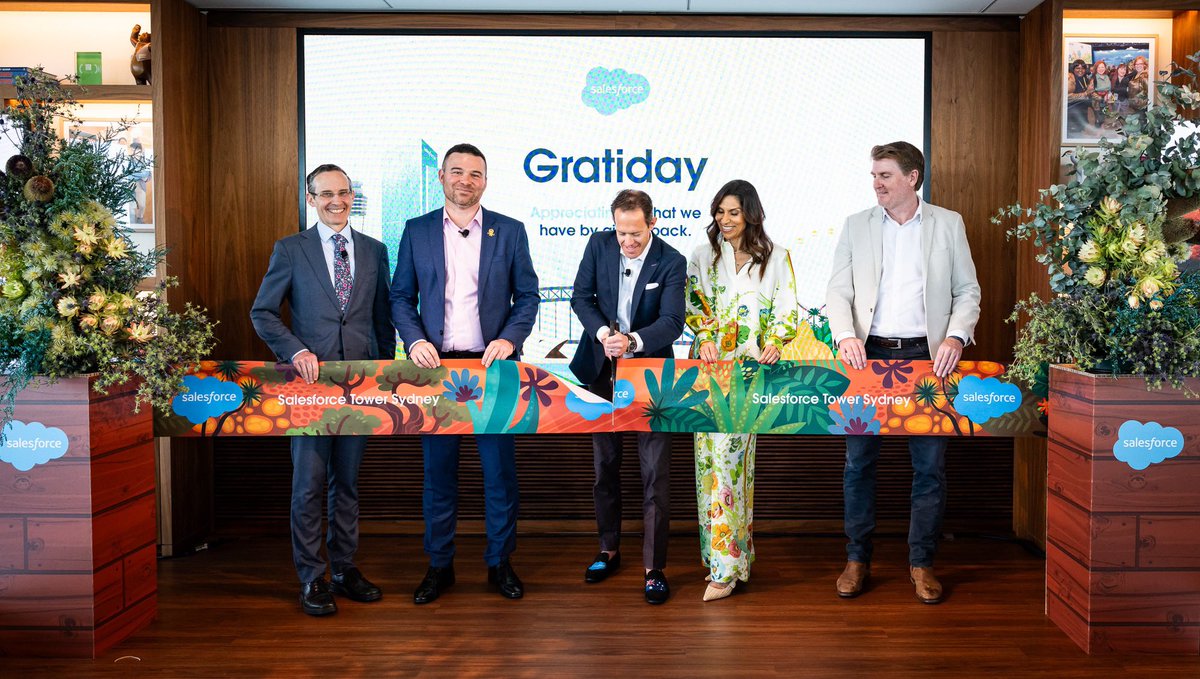 It was an honour to officially open our ‘Ohana floors in @Salesforce Tower Sydney this morning, alon