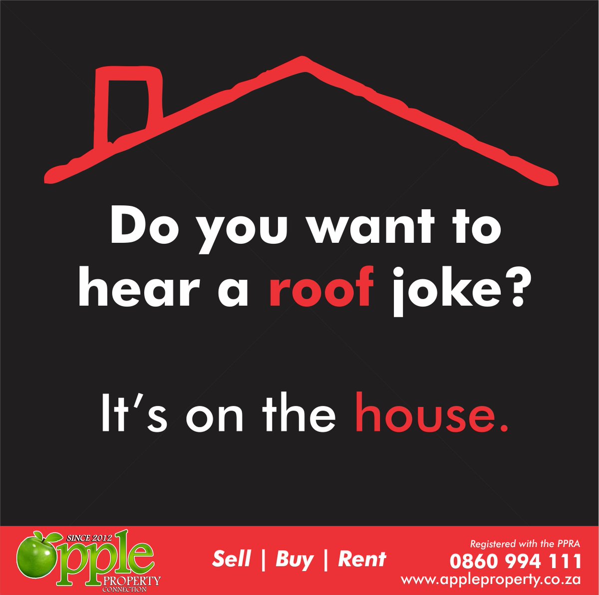 ApplePropertySA's tweet image. HAVE A LAUGH ON THE HOUSE! 😂🤣🤦‍♀️🏡

appleproperty.co.za | 0860 994 111

#roofjoke #onthehouse #havealaugh #lol #realestate #wecanassist #nationwide #buy #sell #rent #property #propertypractitioners